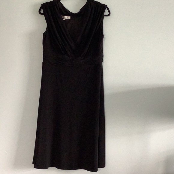 Evan-Picone sleeveless black draped front-size 14 - Picture 1 of 7